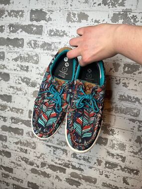 Twisted x | men Aztec slip on flats